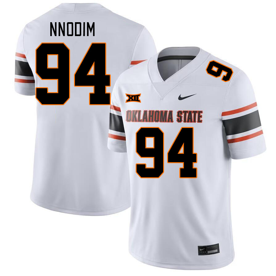 Men #94 Armstrong Nnodim Oklahoma State Cowboys College Football Jerseys Stitched-White